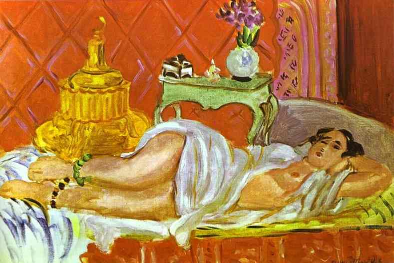 Odalisque Harmony in Red painting - Henri Matisse Odalisque Harmony in Red art painting